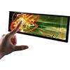 VSDISPLAY 14.5inch 2560x720 2K IPS LCD Stretched Wide Bar Touch Monitor,USB Type C Mini HDMI Video Input, Metal Shell