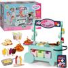 BABY born Snack Shop - Bancarella per bambole con effetti sonori - 25 diversi snack fast food - Accessori di alta qualità per bambole - Adatto a bambini dai 3 anni in su