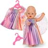 BABY born Abito arcobaleno per bamboleda 43cm con ali e brillantini, 836132 Zapf Creation