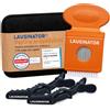 Lausinator Originale Lausinator 3-in-1 pettine antipidocchi e lendini in metallo con lente, con box e 2 fermagli. Bambini e adulti. Antiforfora, antipulci