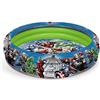 Mondo Toys - Avengers | 3 Rings Pool - Piscina gonfiabile per bambini 3 anelli - diametro 100 cm - capacità 84 Lt. - 16609