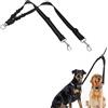 LIANRISES Guinzaglio Doppio Per Cani Con Moschettone, Non Avvolgere, Ruotare A 360°, Riflettere, Allungare