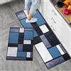 LY4U 2 Pezzi Tappetino da Cucina Antiscivolo Set di Tappeti da Cucina, Tappetini e Tappeti Moderni Lavabili per Corridoio, Sala da Pranzo e Ingresso, 50x80cm + 50x150cm