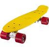 Ridge Skateboards 22 Mini Cruiser Skateboard, Giallo/Rosso