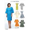 Vogue Patterns Occhiello Tessuto Vestiti da Donna, Multicolore, Taglie 14 - 22