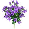 Flair Flower Mazzo di Fiori Artificiali, Campanelle, Mini Gigli, Fiori Artificiali, Fiori Decorativi, Bouquet, Bouquet, Matrimonio, casa, Decorazione da Tavolo, Viola