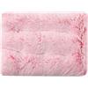 FANSU Cuscino per Cani Gatti, Cuccia Cane Interno Peluche Morbida e Soffice Cuccia Gatti Sfoderabile e Lavabile per Cani Taglia Grande e Media (XS-45X30CM,Tie-Dye Rosa)
