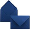 FarbenFroh by GUSTAV NEUSER 25x Buste B6-17,5 x 12,5 cm - blu notte - colla umida con lembo a punta - 120 g/m² - per matrimoni, biglietti d'auguri, inviti