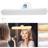 Rinfency Luci Per Specchio Da Trucco Con Luci LED a 4000mAH Batteria, Dimmerabile Luci Specchio Make Up Illuminazione Senza Fili, Girevole Staccabile 360° Specchiera Trucco, Specchio Bagno Con Luce