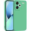 PanXCase Cover per Xiaomi Redmi Note 13 Pro Plus 5G / 13 Pro+ 5G - Custodia Silicone Sottile Morbida Leggera, Protezione Fotocamera Antiurto Antiscivolo Antigraffio Case (Verde)