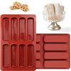 JJYHEHOT 2 Pezzi Stampi Silicone Barrette Stampo Rettangolari Barretta Energetica 8 Cavità Stampo Sapone Rettangolare Antiaderente Stampi da Forno per Cioccolato, Muesli, Praline, Torte, Pane