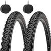 CST EBA26MCC 2 COPERTONI 26 X 2.10 (56-559) + CAMERE d'Aria Pneumatici TASSELLATI Neri Mountain Bike Bici Bicicletta MTB