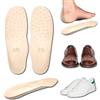 Mr. Scarpa Solette Ortopediche Vera Pelle con Supporto Arco Plantare e Rialzo Tallone in Lattice - PRODOTTO ITALIANO - Sottopiede in Cuoio Antiodore Antisudore, Piedi Piatti Fascite Plantare (46 EU)