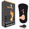 SMOU Solette Tallone SMOU Heel - Sollievo per Fascite Plantare, Dolore al Tallone e Spina Calcaneare - Plantare Ortopedico Corto con Supporto dell'Arco - Uomo Donna per Tutte le Scarpe