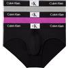 Calvin Klein Slip Hipster Confezione da 3 Uomo Elasticizzati, Nero (Black Dahlia Griffin), S