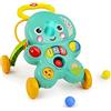 Bright Starts Stroll 'N Roll 2 in 1 Ball Play Walker - Elefante con luci e musica, unisex, 6 mesi +