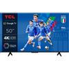 TCL Smart TV 50 Pollici 4K Ultra HD Display LED Sistema Google TV Nero 50P79B Tcl