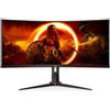 AOC CU34G2XP/BK Monitor Curvo 34" VA 144Hz WQHD 1ms HDR Multimediale USB 2*HDMI/