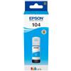 Epson C13T00P240 Flacone 104 Ciano EcoTank ET2710 ET2714 ET2720/1 ET4700 - C13T00P240