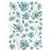 Carta di riso fiore blu Stamperia