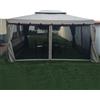 FP-TECH 4 zanzariere laterali di ricambio 3X4 per gazebo da giardino