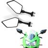 APEBAZY Specchietto Retrovisore Moto Compatibile con 250R EX250 2008-2013 | Specchietti End Bar Omologati E24 Alluminio