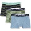 JACK & JONES Jacwest Stripe Trunks 3 Pack Boxer, Navy Blazer/Detail:Loden Frost-Riviera, S Uomo