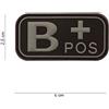 V-STORM PATCH GRUPPO SANGUIGNO B POSITIVO IN GOMMA CON VELCRO