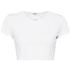 CHANEL Pre-Owned - T-shirt con ricamo CC crop anni '90-2000 - Donna - nylon/spandex/elastam - Taglia unica - Bianco