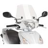 Puig 9340W Carenabrise Trafic e Urban parabrezza aerodinamico urbano in policarbonato da 3 mm con profilo arrotondato e protezione dal vento per la guida quotidiana, Trasparente