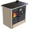 Lincar Cucina a legna Nada Cappuccino Lincar 140A 9kw forno in acciaio e ghisa per 80mq