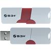 S3 PLUS S3Plus Technologies Space + E1 unità flash USB 64 GB USB tipo A 3.2 Gen 1 (3.1 Gen 1) Rosso, Bianco