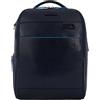 Piquadro Zaino in Pelle con Porta PC 14 Blue Square