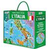 Sassi L'Italia. Viaggia, conosci, esplora. Ediz. a colori. Con 22 formine. Con puzzle rotondo. Con Poster Matteo Gaule;Ester Tomè