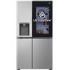 LG InstaView GSGV81PYLL Frigorifero Side-by-Side , Classe E, 635L, Wi-Fi, Senza allaccio, Door Cooling, Prime Silver