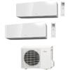 Fujitsu Climatizzatore Condizionatore General Fujitsu Dual Split Inverter serie KGTB 7+9 con AOHG14KBTA2 R-32 Wi-Fi Optional 7000+9000 A+++/A++