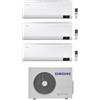 Samsung Climatizzatore Condizionatore Samsung Trial Split Inverter serie Cebu 9000+9000+18000 btu con AJ068TXJ3KG Wi-Fi 9+9+18 A++/A+