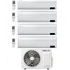 Samsung Climatizzatore Condizionatore Quadri split Inverter serie Windfree elite 9000+9000+12000+12000 btu con AJ080TXJ4KG R-32 Wi-Fi 9+9+12+12 A++/A+