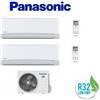 Panasonic Climatizzatore Condizionatore Panasonic Dual 9+12 Inverter+ Serie Tz Da 9000+12000 Btu Con Cu-2tz41tbe Gas R-32 In Classe A++