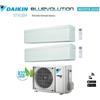 Daikin Climatizzatore Condizionatore Dual 9+12 Daikin Bluevolution Stylish White 9000+12000 Btu Con 2mxm50m Gas R-32 Wi Fi