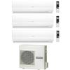 Hitachi Climatizzatore Condizionatore Hitachi Trial Split Inverter Serie Performance 7+9+12 con RAM-68NP3ER-32 Wi-Fi Optional 7000+9000+12000