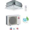 Mitsubishi Electric Climatizzatore Condizionatore MITSUBISHI Electric 9000 CASSETTA serie SLZ-M25FA con Griglia e Telecomando Incluso R-32 WI-FI OPTIONAL A++/A+