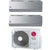 LG Climatizzatore Condizionatore LG DUAL SPLIT Inverter serie Artcool Mirror Silver 9+12 con MU2R15 UL0 R-32 9000+12000 Wi-Fi Integ