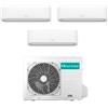 Hisense Climatizzatore Condizionatore HISENSE Trial Split serie HI-COMFORT Inverter da 7000+7000+9000 btu con 3AMW72U4RFA R-32 Wi-Fi Integrato 7+7+9 A++/A+