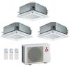 Mitsubishi Electric Climatizzatore Condizionatore MITSUBISHI Electric Trial Split Serie SLZ-M 9+9+12 CASSETTA Con MXZ-3F54VF R-32 WI-FI OPTIONAL 9000+9000+12000 A++/A