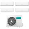 Hisense Climatizzatore Condizionatore HISENSE Quadri Split serie HI-COMFORT Inverter da 9000+9000+9000+9000 con 4AMW105U4RAA R-32 Wi-Fi Integrato 9+9+9+9 A++/A+