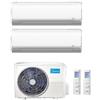 Midea Climatizzatore Condizionatore MIDEA Dual Split serie BREEZELESS+ Inverter da 9000+9000 con M2OD-18HFN8 Wi-Fi Integrato 9+9 A++/A+