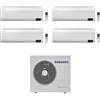 Samsung Climatizzatore Condizionatore Samsung Quadri Split Inverter serie Windfree Avant 7000+9000+9000+18000 btu con AJ080TXJ4KG Wi-Fi R-32 7+9+9+18 A++/A+