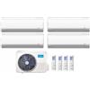 Midea Climatizzatore Condizionatore MIDEA Quadri Split serie BREEZELESS+ inverter da 12000+12000+12000+12000 Con M4O-36FN8 -Q R-32 Wi-Fi Integrato 12+12+12+12 A++/A+