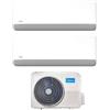 Midea Climatizzatore Condizionatore MIDEA Dual Split Serie BREEZELESS E inverter da 9000+9000 con M2OE-18HFN8-Q R-32 Wi-Fi Integrato 9+9 A++/A+